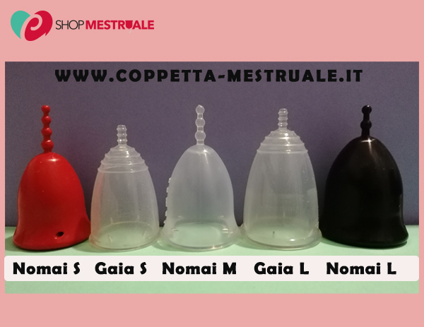 Coppette mestruali Nomai e Gaia